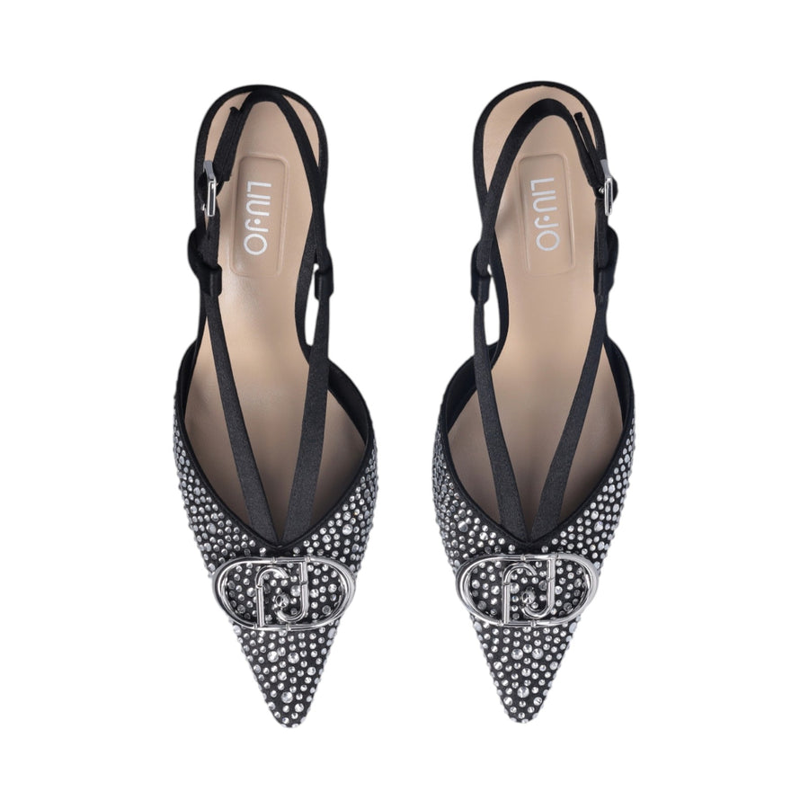 Slingback donna full strass