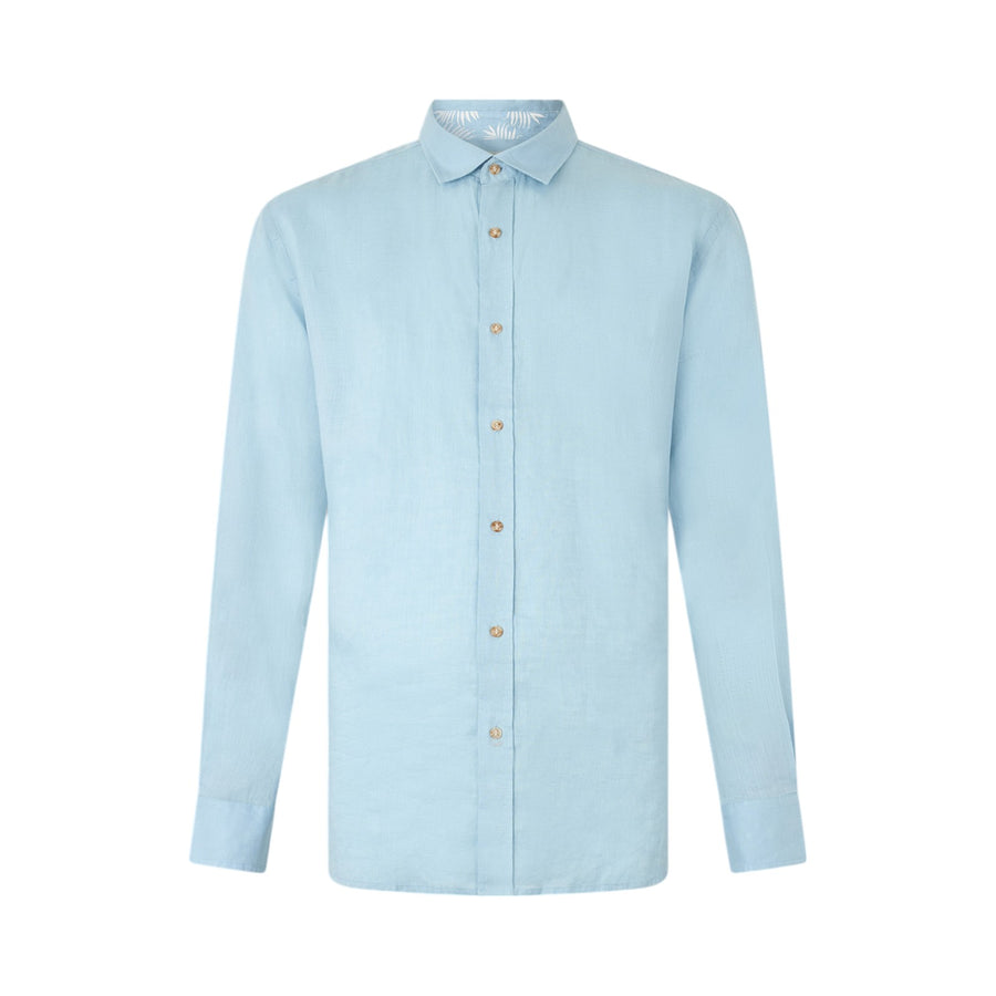 Camicia azzurra100% lino