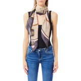 Foulard donna con stampa