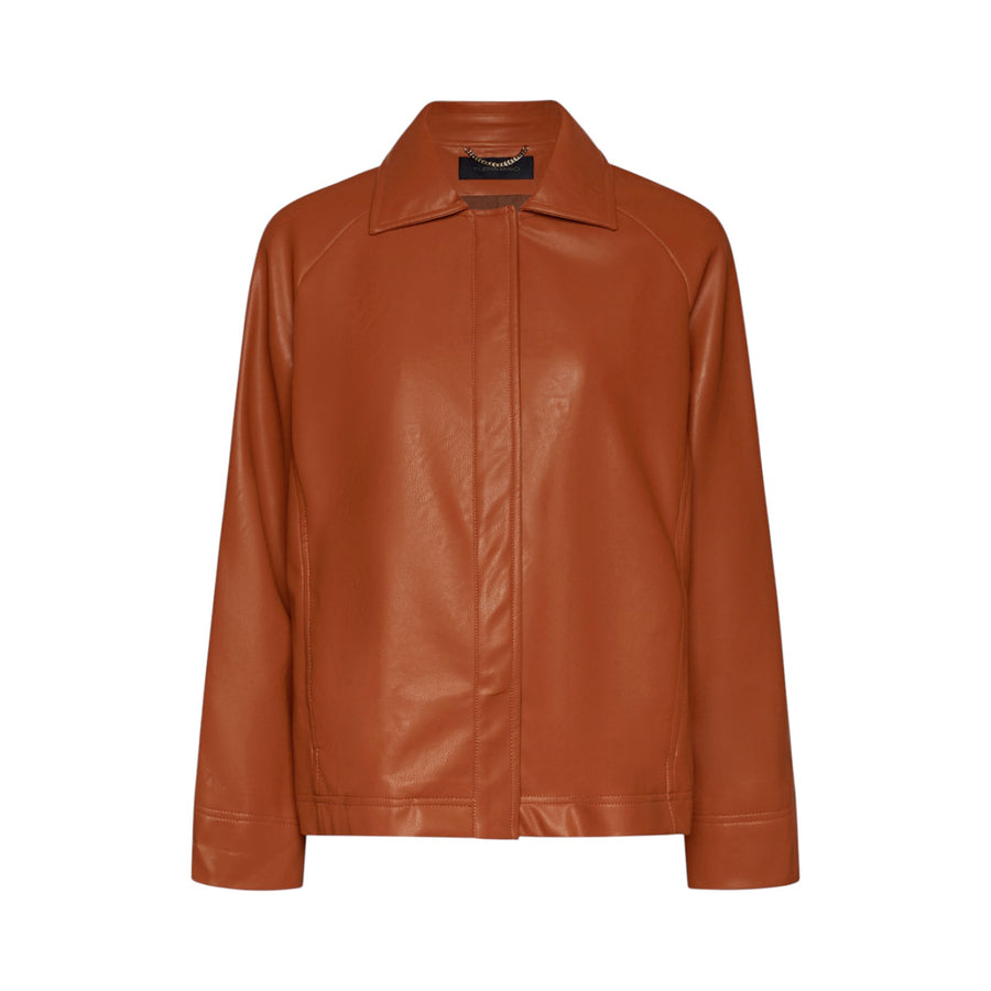 Giacca donna in tessuto spalmato