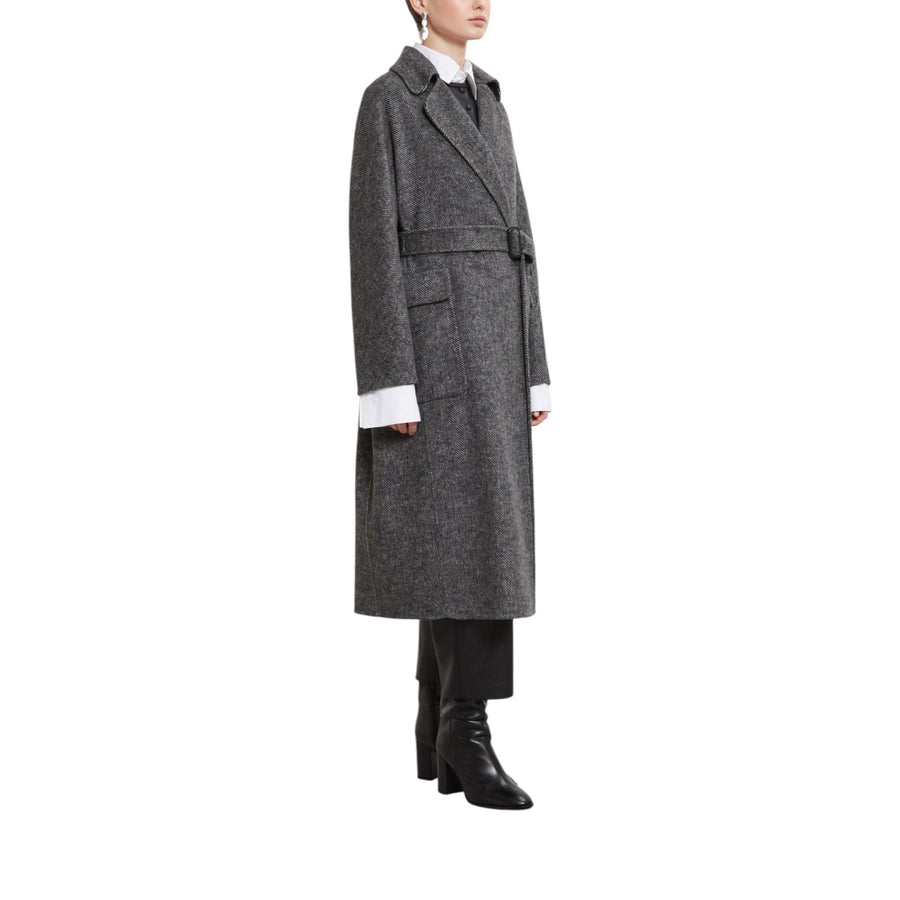 Cappotto donna lungo doppiopetto