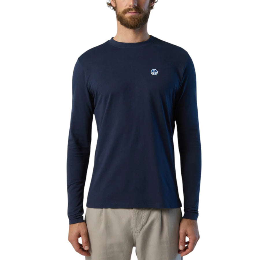 T-shirt uomo a maniche lunghe con logo