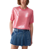 Top donna con paillettes