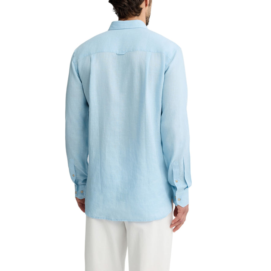 Camicia azzurra100% lino