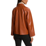 Giacca donna in tessuto spalmato