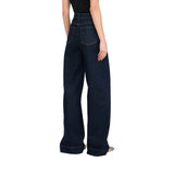 Jeans donna flare a vita alta con tasche