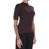 Maglia donna con micro-paillettes
