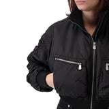 Bomber donna corto in raso tecnico