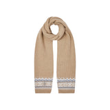 Sciarpa donna jacquard con ricami gioiello