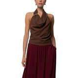 Top donna con accessorio piercing