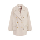 Caban donna in panno di lana