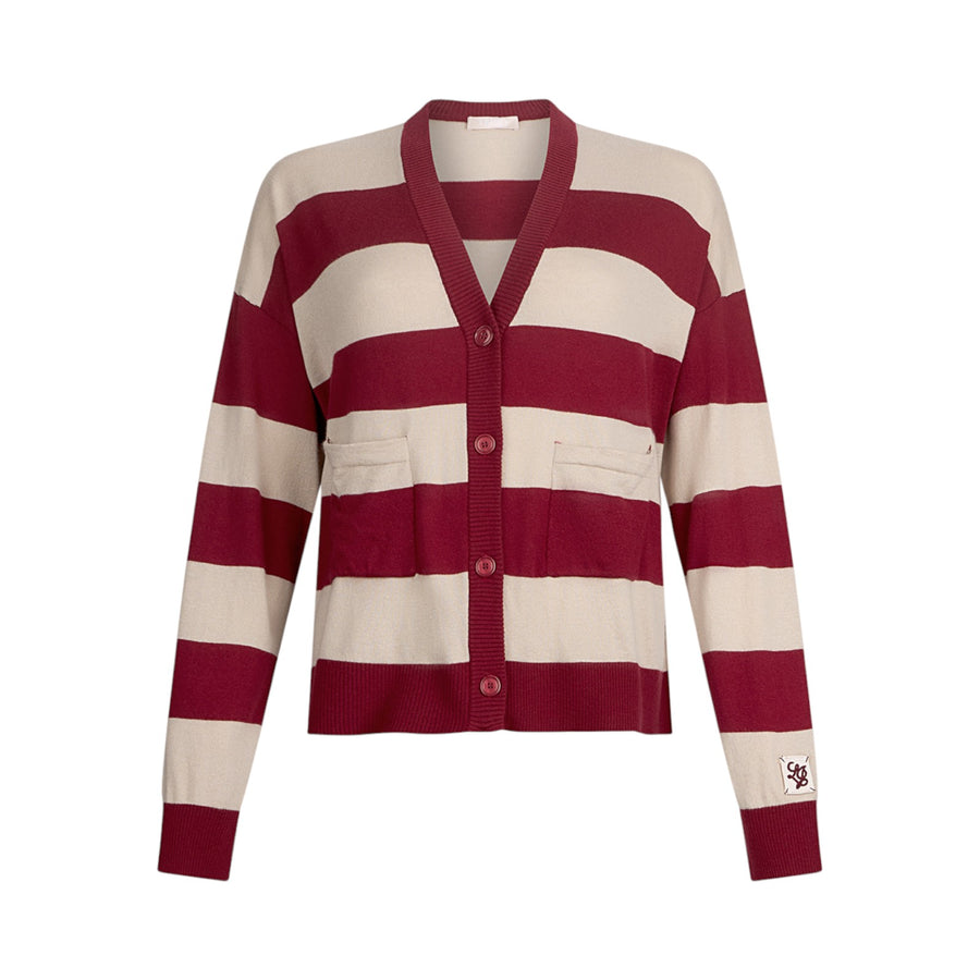 Cardigan donna a righe