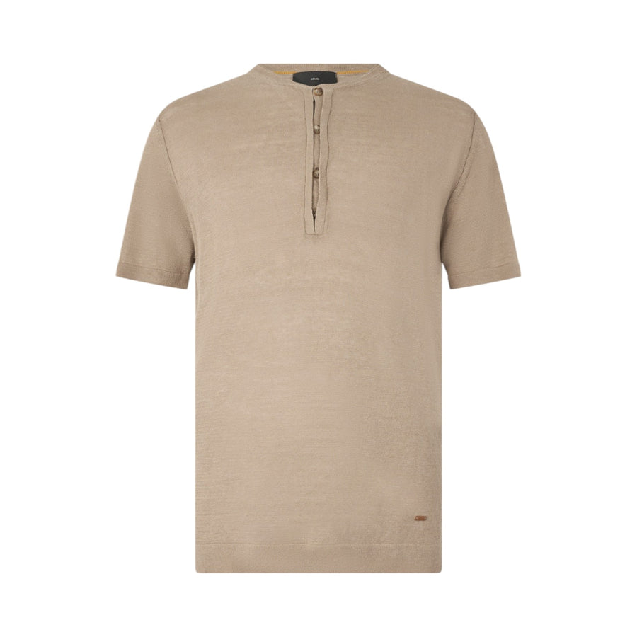 T-shirt in lino e cotone