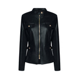 Giacca donna biker con tasche