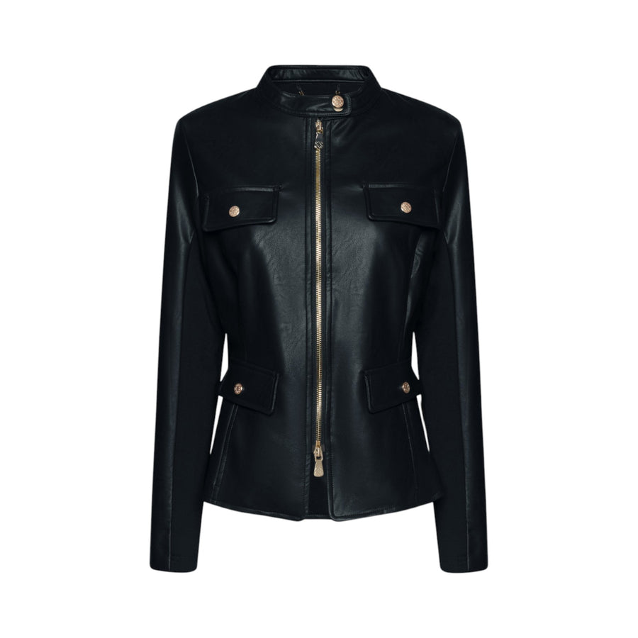 Giacca donna biker con tasche