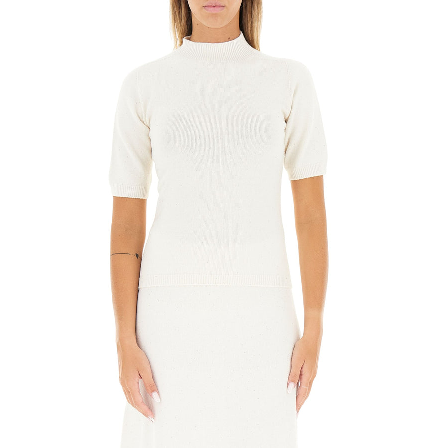 Maglia donna con micro-paillettes