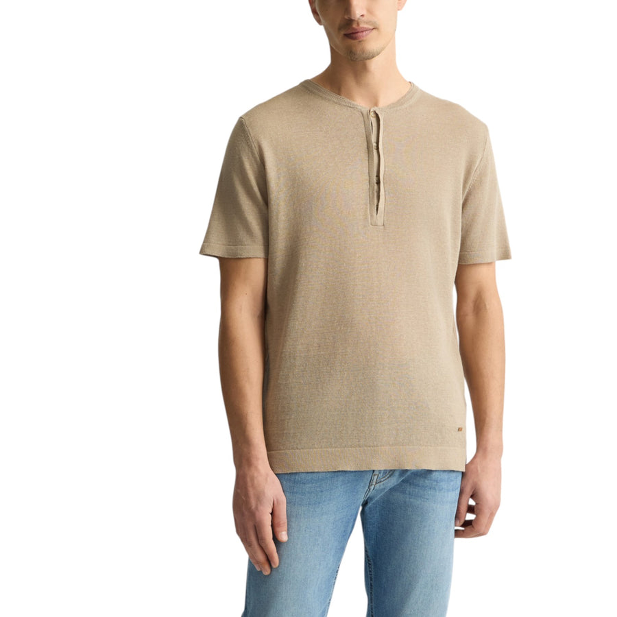 T-shirt in lino e cotone