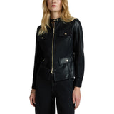 Giacca donna biker con tasche