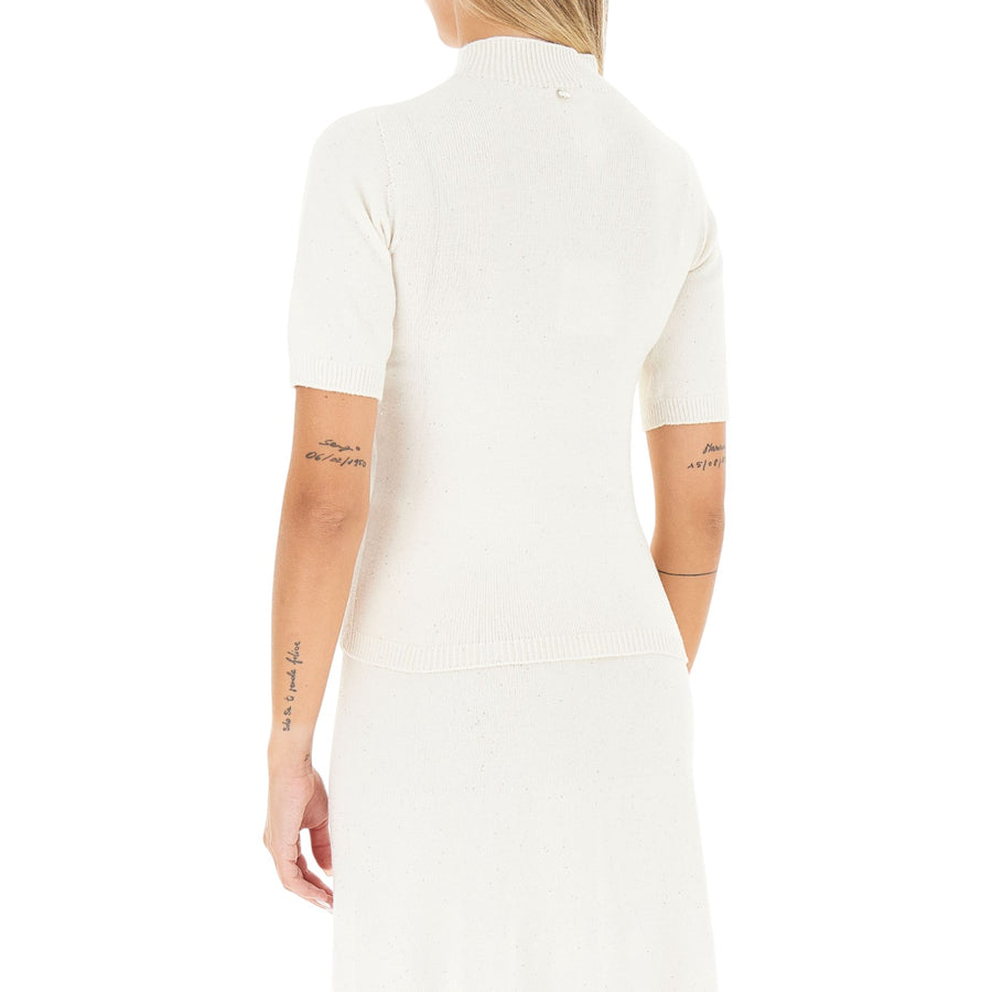 Maglia donna con micro-paillettes