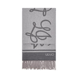 Stola donna jacquard con logo