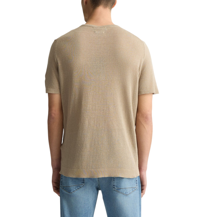 T-shirt in lino e cotone