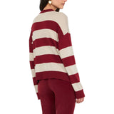 Cardigan donna a righe