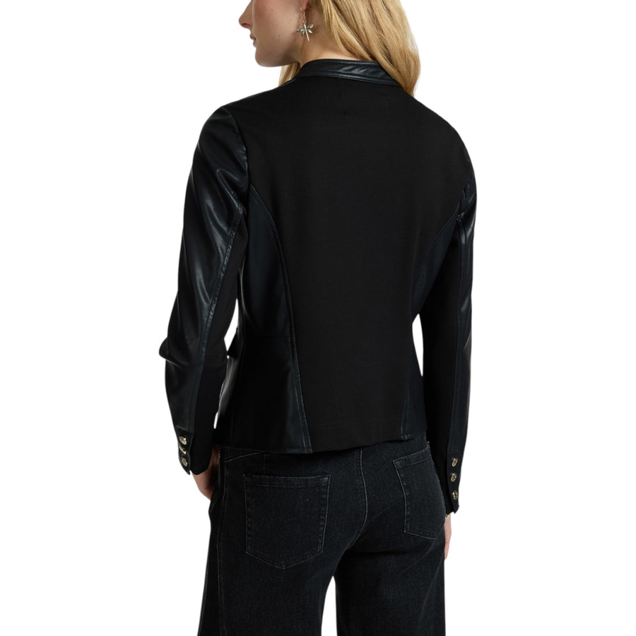 Giacca donna biker con tasche