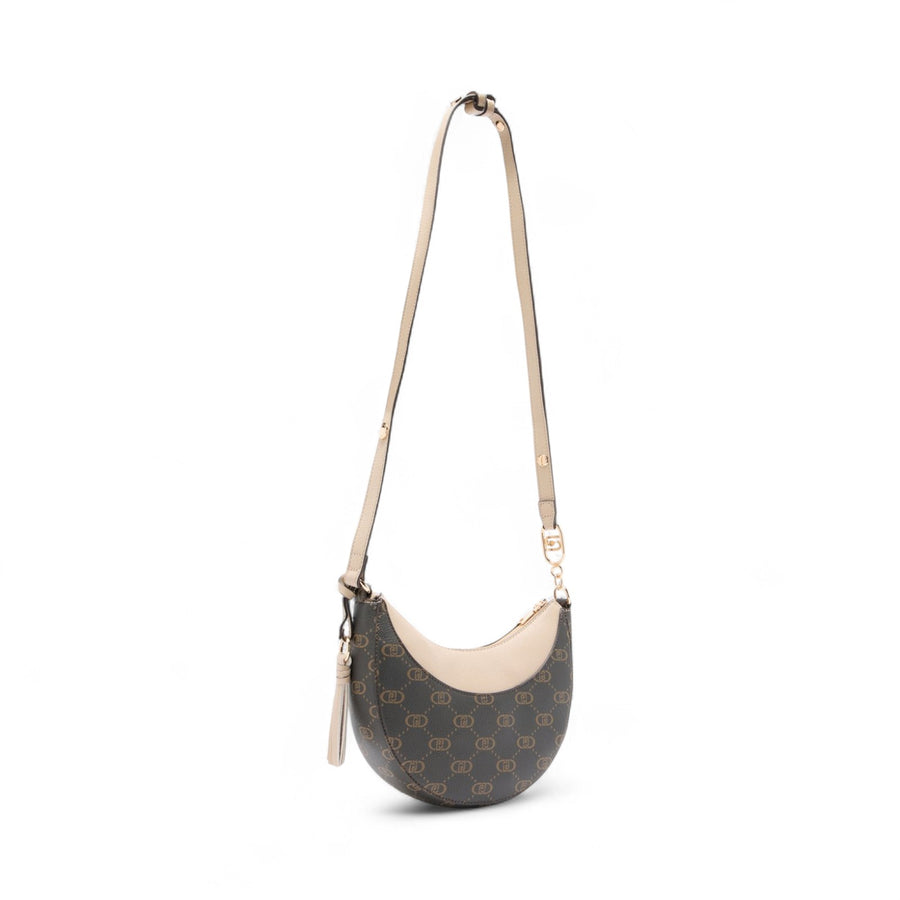 Borsa donna hobo media con logo