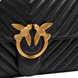 Borsa media a tracolla Love Bag One Chevron