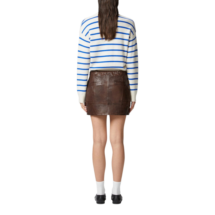 Minigonna donna in pelle