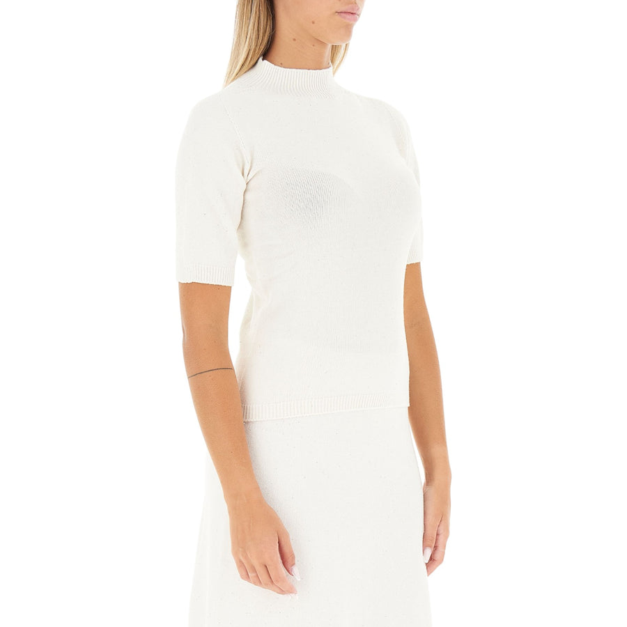 Maglia donna con micro-paillettes