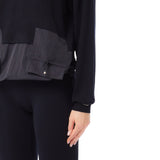 Maglia  donna con tasconi in misto viscosa