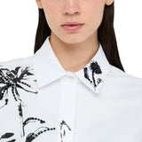 Camicia donna in cotone con stampa
