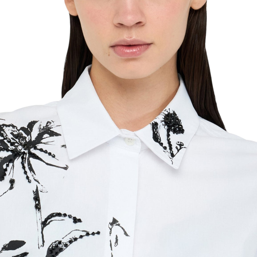 Camicia donna in cotone con stampa