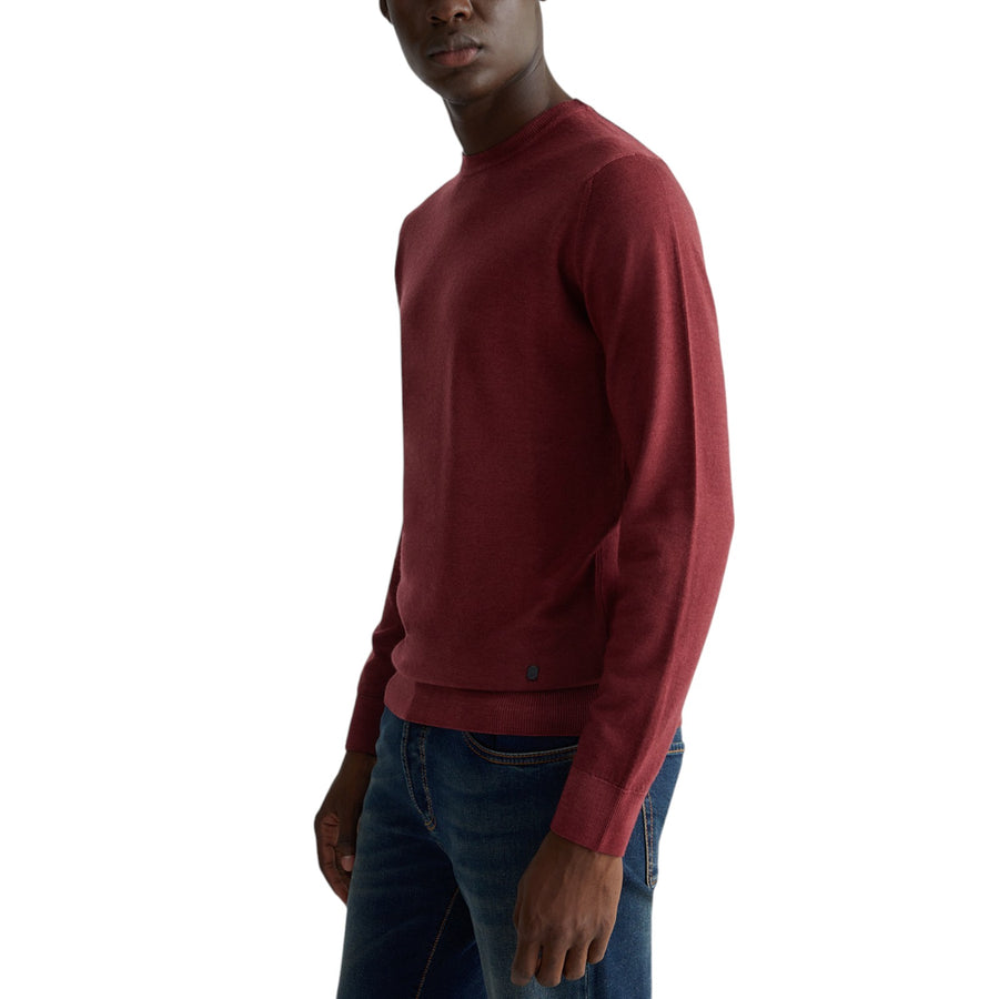 Pullover rosso 100% lana uomo