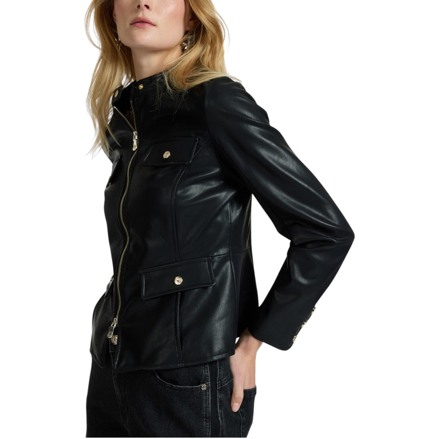 Giacca donna biker con tasche