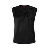 Blusa donna senza maniche in satin