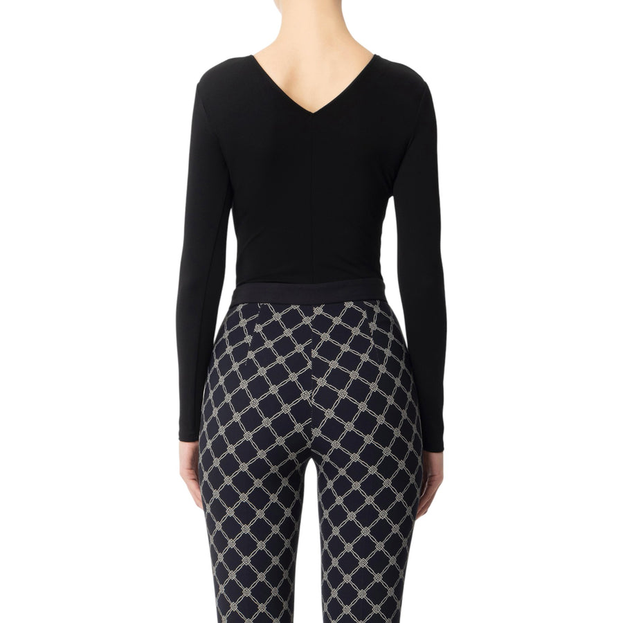 Body donna in jersey con lacci