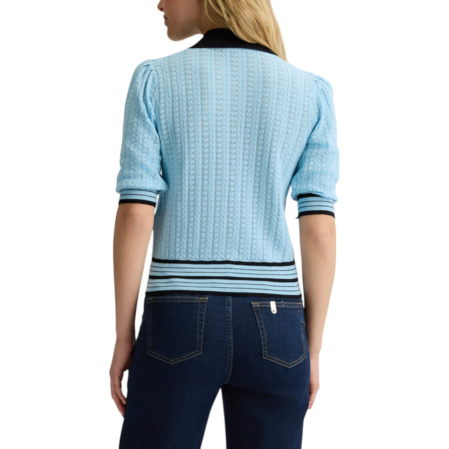 Cardigan donna in cotone e cashmere