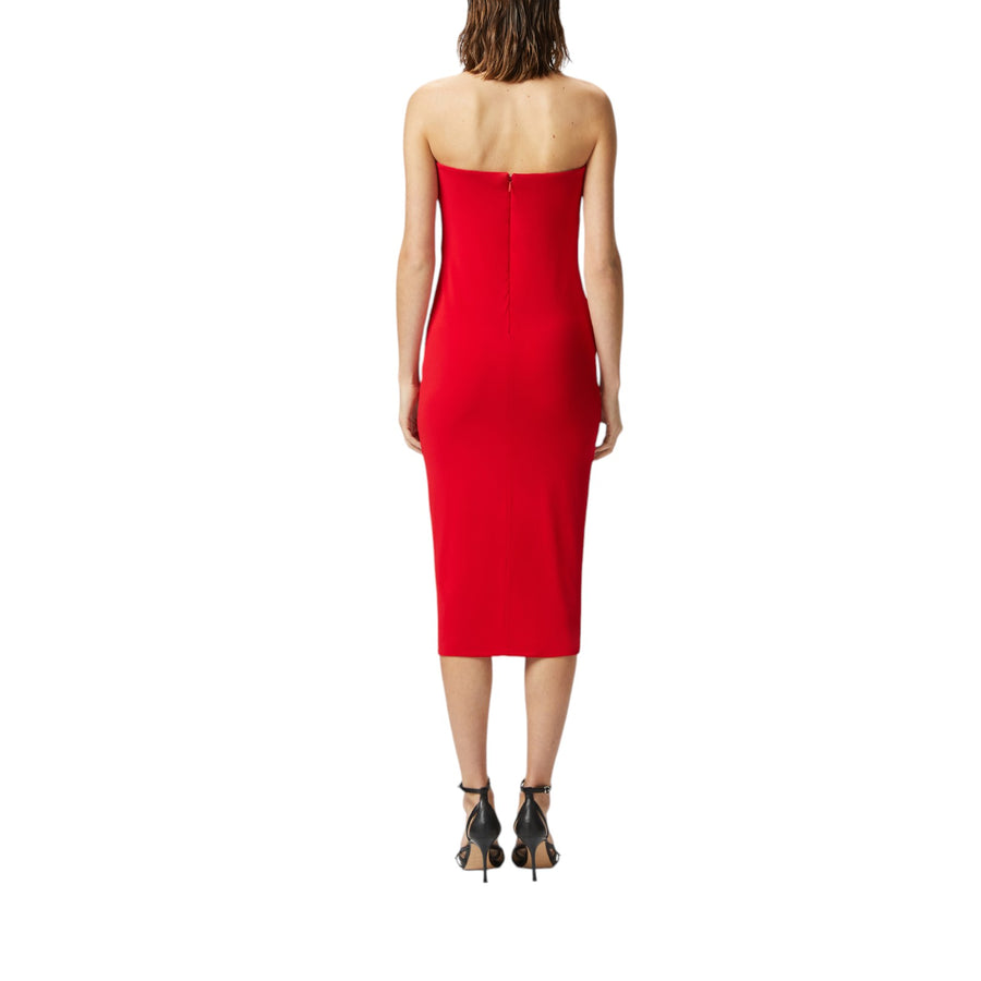 Abito donna midi da sera con scollo sagomato