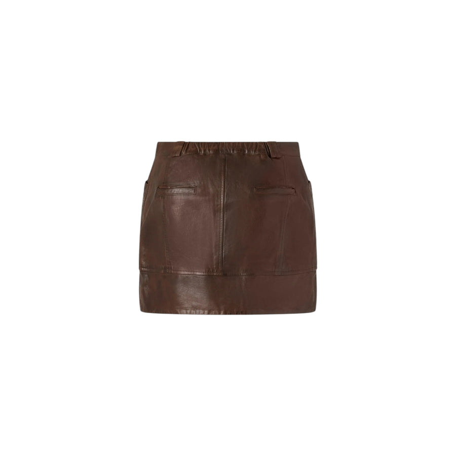 Minigonna donna in pelle