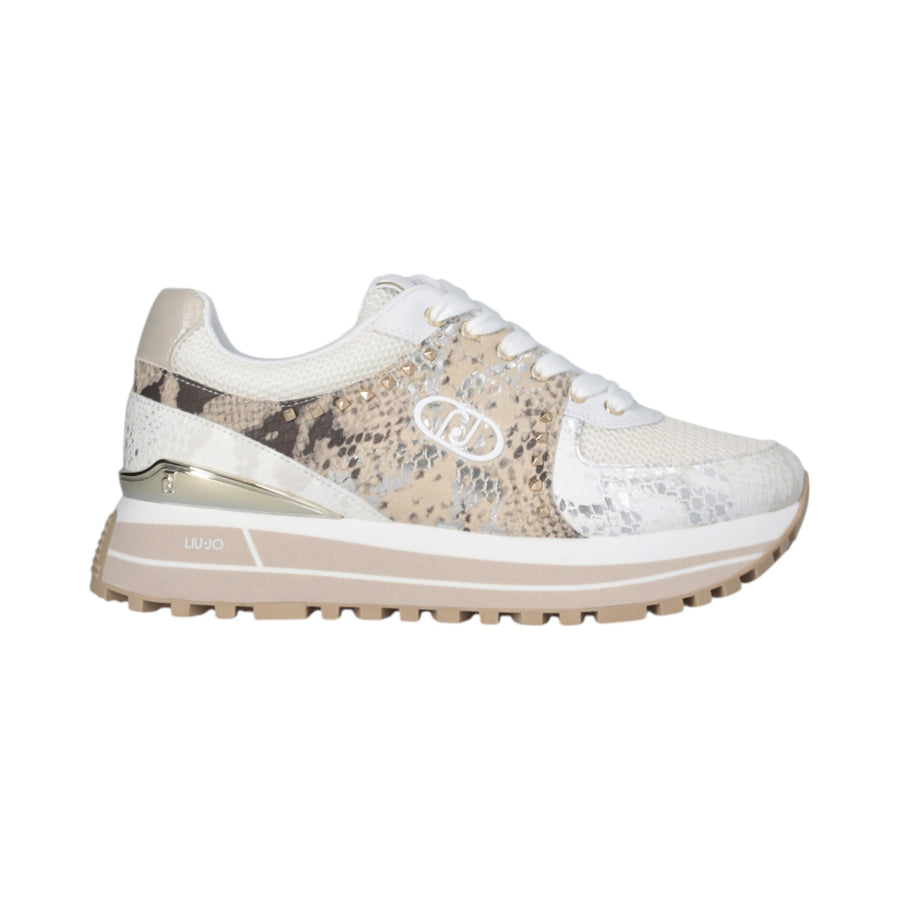 Sneakers donna con stampa pitone