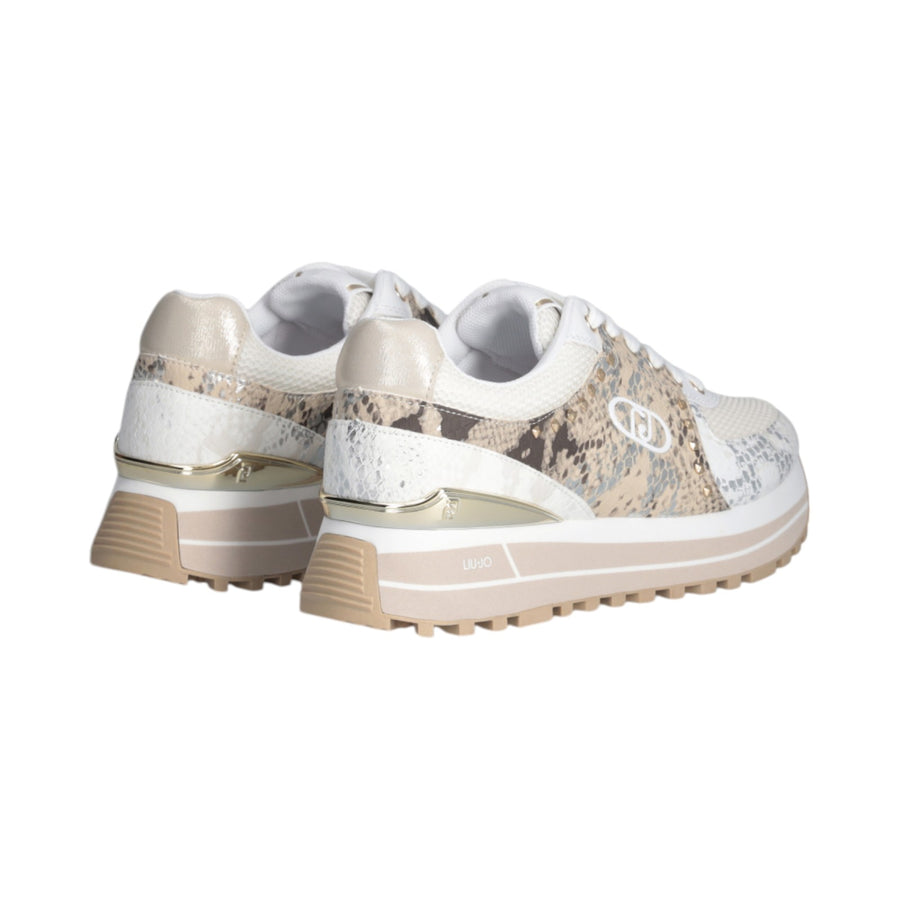 Sneakers donna con stampa pitone