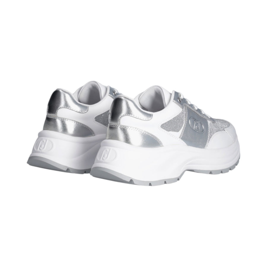 Sneakers donna in pelle e lurex