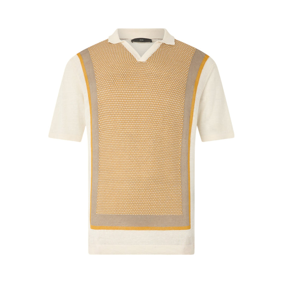 Polo con dettaglio in maglia