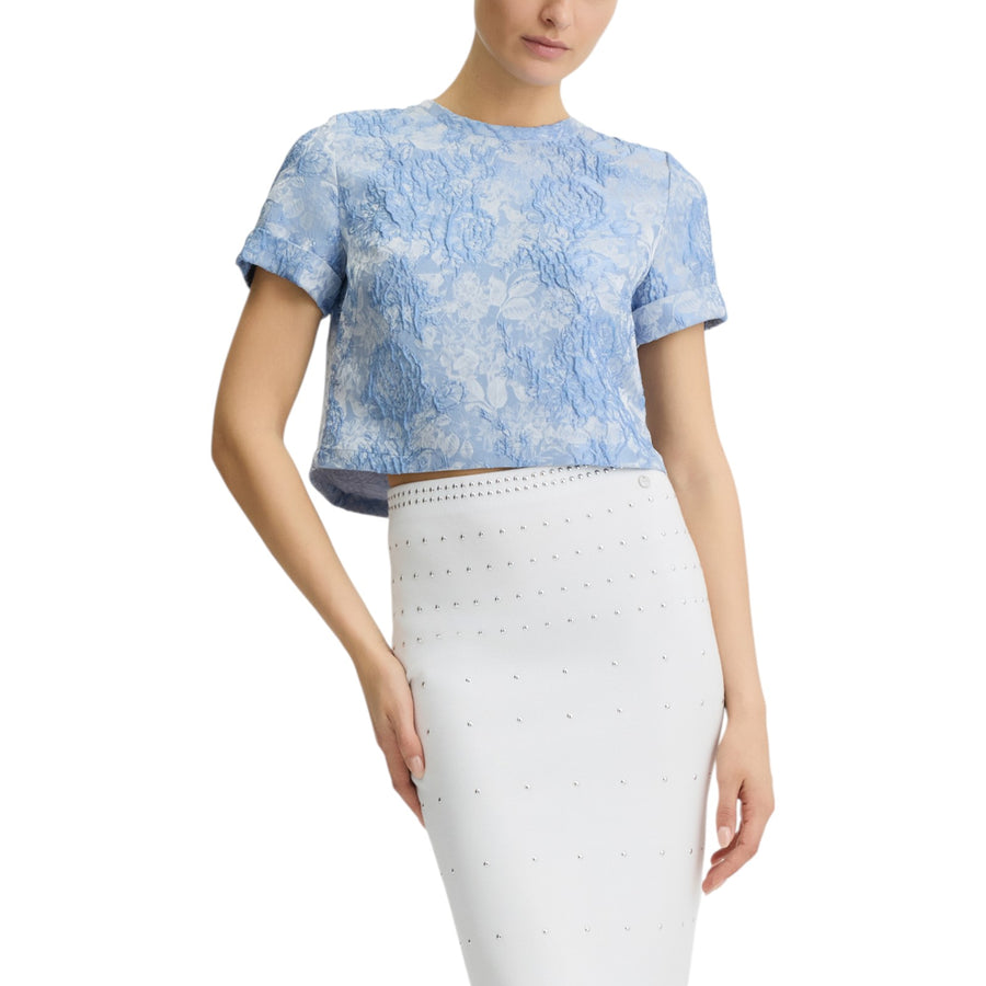 T-shirt donna jacquard elegante
