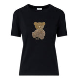 T-shirt donna con applicazioni gioiello
