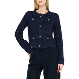 Cardigan donna in misto lana e alpaca