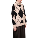 Maglione donna a collo alto
