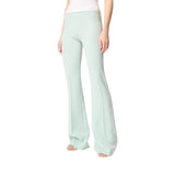 Pantaloni donna svasati con piega stirata